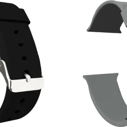 ACM Pack of 2 Sliding Watch Strap Silicone for Anetly I7 Pro Max Smartwatch Belt 1041564 mm Silicone Watch Strap-17