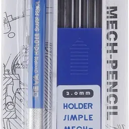 1PCS Mechanical Pencil 2.0mm with Leads,Removable Sharpener on Pencil Top Pencil-21
