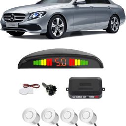 PKNA1014 White Car Reverse Parking Sensor with LED Display 4 Sensor PKNA1014 Parking Sensor-image-0