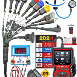 Danlite V519 OBD-II Scanner 11 Coplar Cable ELM 327 DC Voltage OBD Reader-image-41