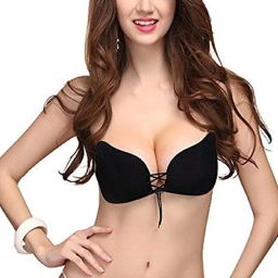 Invisible Silicone Gel Self Adhesive Backless Reusable Stick on PushUp Bra DN367 Nursing Breast Pad-image-27
