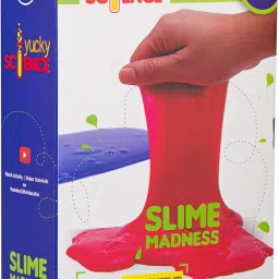 SLIME MADNESS by Yucky Science. Make your own 5 Types of SLIME with Borax. Cool Chemistry Experiments for 6 year old and above Children. SLIME MAKING KIT-picture-13