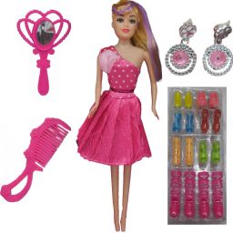 Shine Girl Doll Set Fashion Doll (Multicolor-34