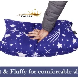 yaban ULTRA Soft Luxury Polyester Fibre Abstract Sleeping Pillow Pack of 4 image 2