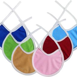 Baby laminated waterproof Feeding bibs Pack of 6-image-37