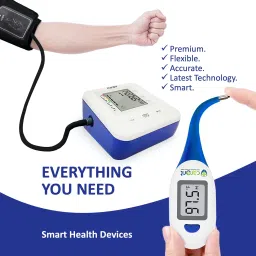 Carent Automatic Blood Pressure Machine BP56 Smart With 4335 Digital thermometer BP Machine Flexible Thermometer for fever Check Bp Monitor image 3