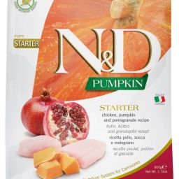 N&D Pumpkin - Chicken & Pomegranate - Grain Free - Dog Dry Food - Starter Puppy - All Breed Chicken 0.8 kg Dry New Born Dog Food-image-5