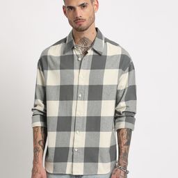 the bear house Men Regular Fit Striped Spread Collar Casual Shirt-picture-35