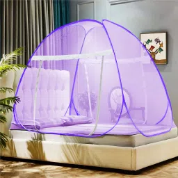 Polyester Adults Washable Colourfull Foldable, Free Saviours (6.5 x 6.5 x 5 Feet) Mosquito Net-30
