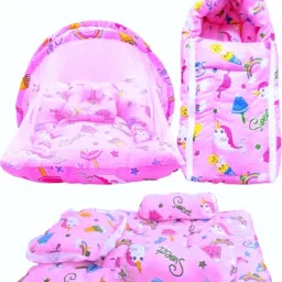 Polycotton Baby Bed Sized Bedding Set-29