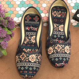 Stylish & New Design Textile Printed Juti & Mojari || LightWeight & Comfortable Bellies For Women-8
