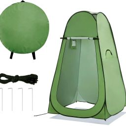 Toilet Tent for Camping and Hiking (Green) Tent - For 1 Person (Green) Tent - For Camping Tent-image-41