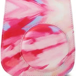 Stela PU Leather Camera Case Pink Pastel Shoulder Strap Bag for Fujifilm Instax Mini Camera Bag-picture-17