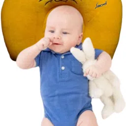 (Rai) velvet ,Baby Head Shaping Takiya Mustard Seeds Animals Baby Pillow Pack of 1-image-6