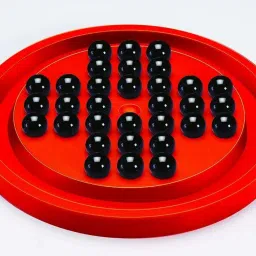 white popcorn Brainvita & Ludo 2 In 1 Game Board Game Accessories image 2
