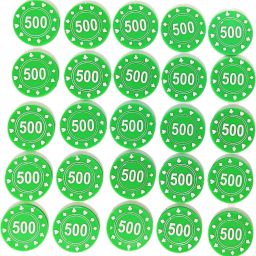 500 Rs Plastic Currency Token Coins Counters Chips Poker Playing Denomination-image-49