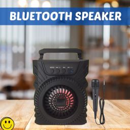 Clairbell 301(PORTABLE WIRELESS BLUETOOTH SPEAKER) Crystal Clear SoundWith Karaoke MicR28 5 W Bluetooth Laptop/Desktop Speaker-image-76