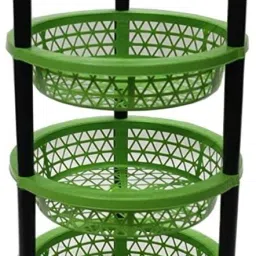 4Layer Multi-purpose Kitchen Storage Basket Kitchen Rack Potato,Vegetables Tray Plastic Kitchen Trolley-image-2