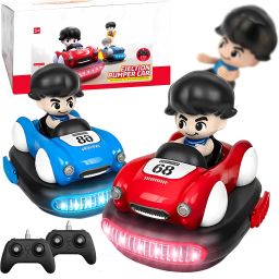 RC Bumper Cars Set Of 2 For Kids, 2 Player Remote Control Car Battle Bumpers Toy-13