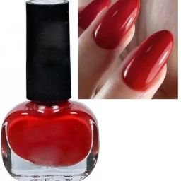Quick-Drying Long Stay Gel Based Glossy Nail Polish DARK RED-image-4
