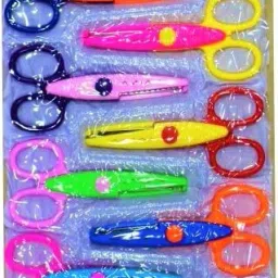 Scissors Paper Shaper Set Of 12 Scissors (Set of 12, Multicolor) Scissors-image-5