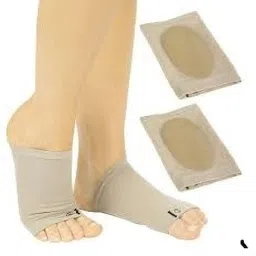 1 pair Arch Support Pads Flat Feet Insoles Plantar Fasciitis Arch Socks Foot Support-image-53
