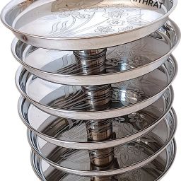 JAGADHRI THALI 13 INCH SET OF 6 Dinner Plate-image-77