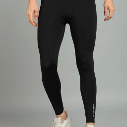 Solid Men Black Tights-image-55