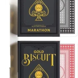 Premium Quality Gold Biscuit 2PC Plastic Coated Playing Cards Game|Taash Patti-image-22