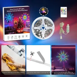 Budwill ™App Remote Control Firework Led Strip Light Firework Launch Effect Music Light Strip image 3
