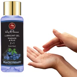 Blueberry Flavoured Lubricant Non Sticky Gel 50ml For Men & Women Lubricant-image-23