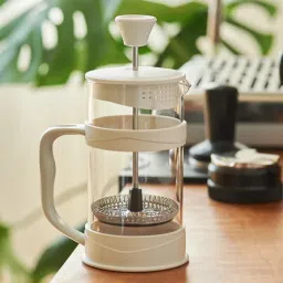 French Press 350ml, Heat-resistant glass, stainless steel, double filtered 2 Cups Coffee Maker-image-23