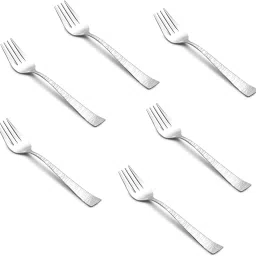6 pcs Desert Fork Set with | STYLISH ZEBRA Handle design | Stainless Steel Dessert Fork Set | Stainless Steel Dessert Fork Set Stainless Steel Dessert Fork Set-image-95