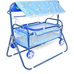 Foldable Baby Cradle with Swing, Jhula Palna for New Born Babies Jogging-0