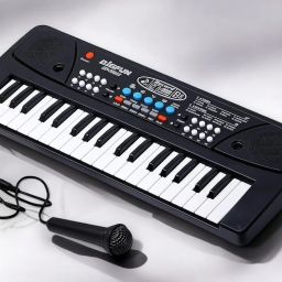 X288 Piano Toy with Microphone, USB Power Cable & Sound Recording Function Best Birthday Gift for Boys and Girls Musical Instruments Latest Analog Analog Portable Keyboard-14