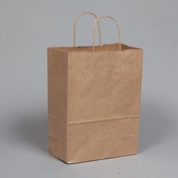 Kraft Paper Bag with Twisted handle, Bag size 8.25 x 6 x 8 Inch - 50 PCs Security Bag-26
