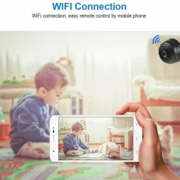 AVOIHS Mini Spy Camera WiFi Wireless Hidden Camera 1080P HD Small Home Security Camera with 64GB Support Memory Card Night Vision, Motion Detection, Rechargeable Tiny Nanny Cam for Indoor Outdoor Security Camera image 3