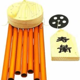 Feng Shui Vastu 7 Pipes Rods Wooden Wind Chime for Balcony Aluminium Windchime-image-60