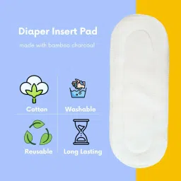 hokista Reusable Cloth Diapers for babies, Adjustable Diaper with Inserts (RED) image 5