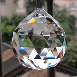 Fengshui Clear Crystal Hanging Ball for Good Luck & Prosperity -xld Carved Oval Crystal Stone-picture-17
