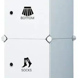 ® 4 Cube Portable Closet Storage Organizer Cabinet for Books,Cloth,Toys PP Collapsible Wardrobe-26