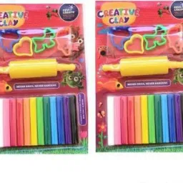Two Set Of Play And Learn Clay For Kids ( MULTICOLOR)-11