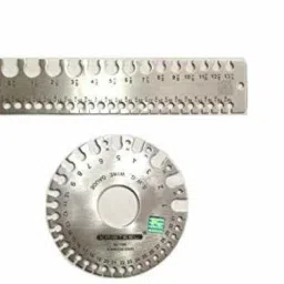 Kristeel Stainless Steel Round and Rectangular Wire Gauge Combo Pack Radius Gauge-image-5
