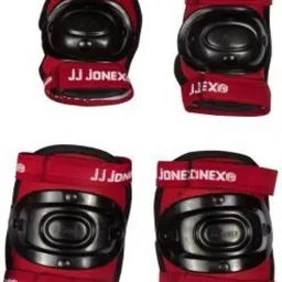 jj jonex RED SKATING PROTECTIVE SET Skating Guard Combo image 3