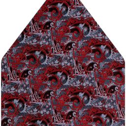 tiekart Polka Print Poly Silk Pocket Square-image-35