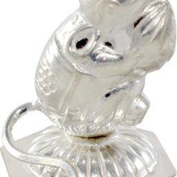 KMJ pure silver mouse(rat), mushak, ganeshji ki savari for home and gifting purpose (wt. 7 grams) Decorative Showpiece-3 cm-picture-16