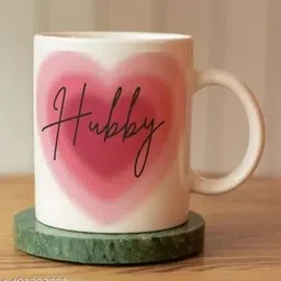 manorath Hubby Printmug White Printed Ceramic Coffee mug Ceramic Coffee Mug-picture-8