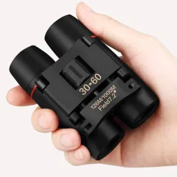 Rudra Compact Folding Binoculars, 30x60 Zoom, Black, with Neck Strap Binoculars-13