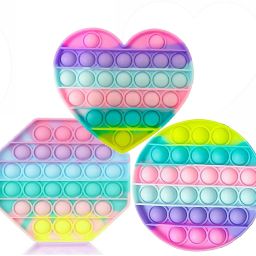 Pop It Fidget Toy - Pop Its - Bubble Pop Fidget Toy - Stress Toys, Anxiety Toys, ADHD, Special Needs, Autism Sensory Toys for Kids and Adults - Fidget Toy Pop It Popping Bubbles Game - Set of 3 pc-11