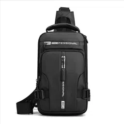 Black Men & Women Sling Bag | Multipurpose Sling Bag for Travel & Daily Use-image-7